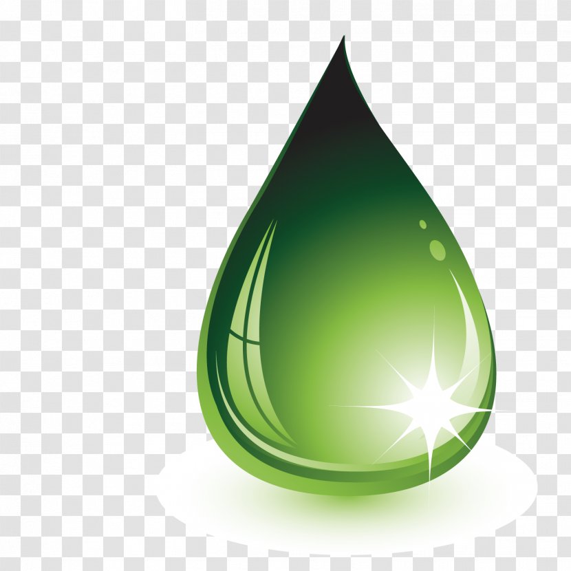 Drop Computer File - Liquid - Green Water Droplets Transparent PNG