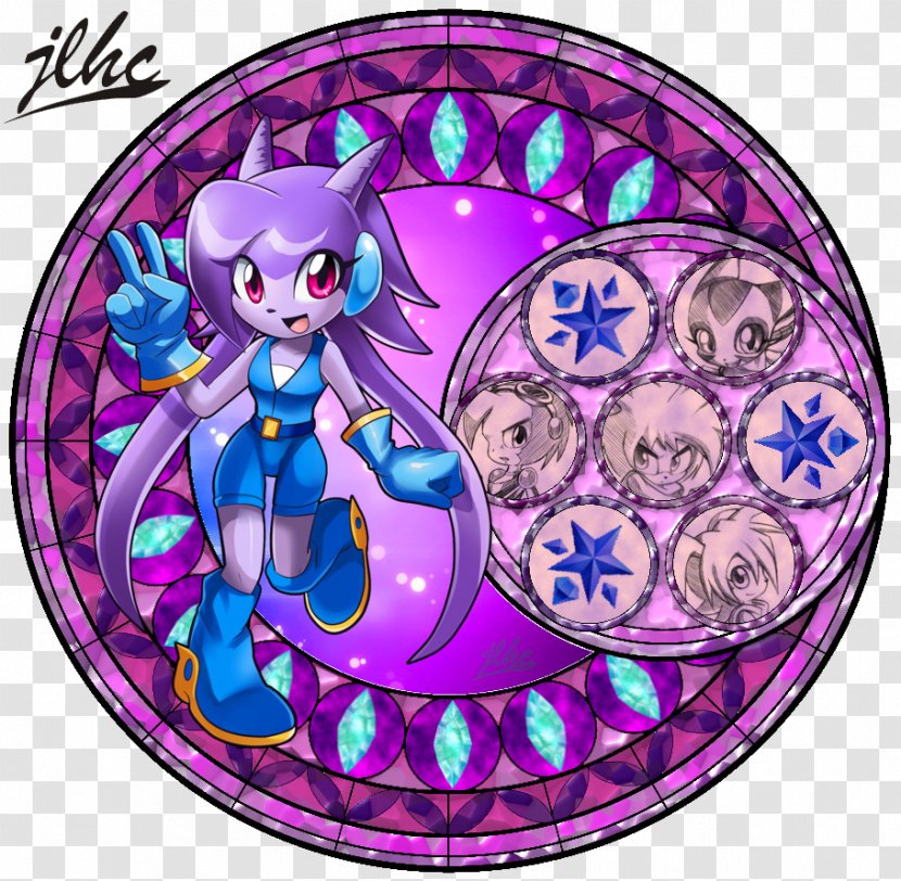 Stained Glass DeviantArt Cartoon - Purple - VITRAL Transparent PNG