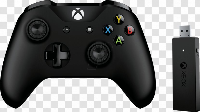 Xbox One Controller 360 Black Game Controllers - Computer Component Transparent PNG