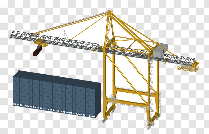 Container Crane Liebherr Group Machine Ship - Vessel Transparent PNG