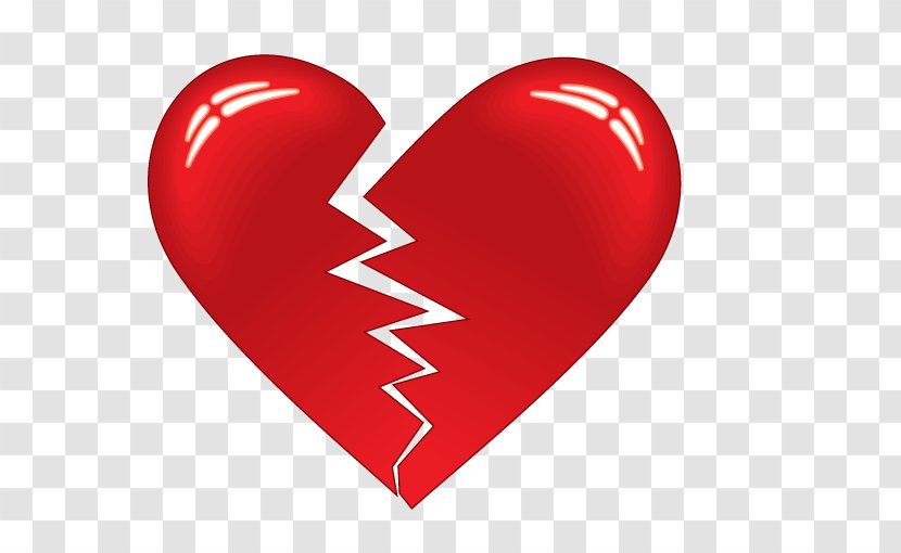 Broken Heart Euclidean Vector - Cartoon - Red Hearts Transparent PNG