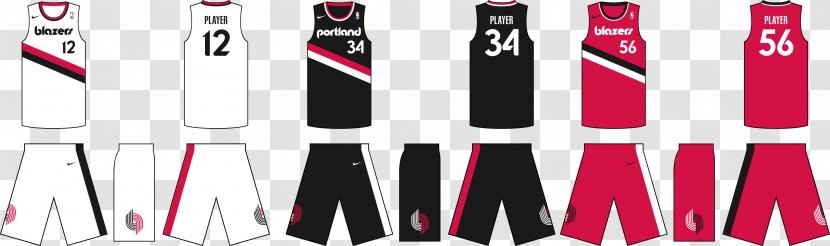 Jersey Basketball Uniform NBA Portland Trail Blazers - Logo - Nba Transparent PNG