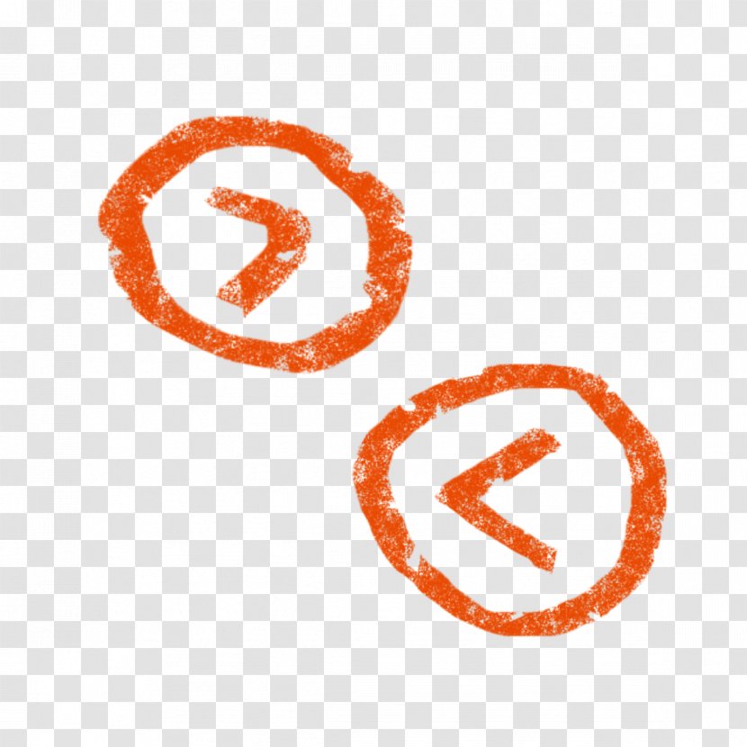 Chalk Button Download Orange - Symbol - Free To Pull The Pattern Transparent PNG