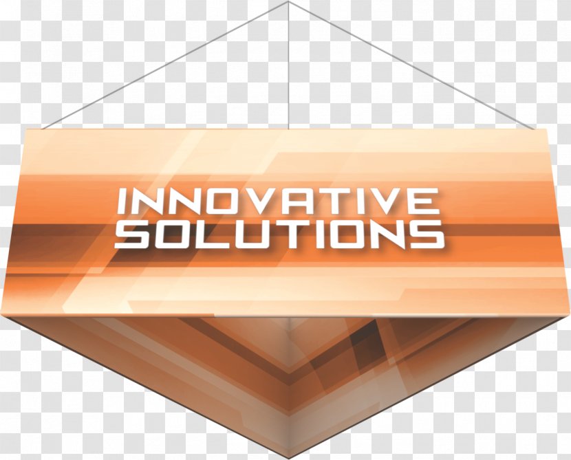 Brand Angle Font - Orange - Cloth Banners Hanging Transparent PNG