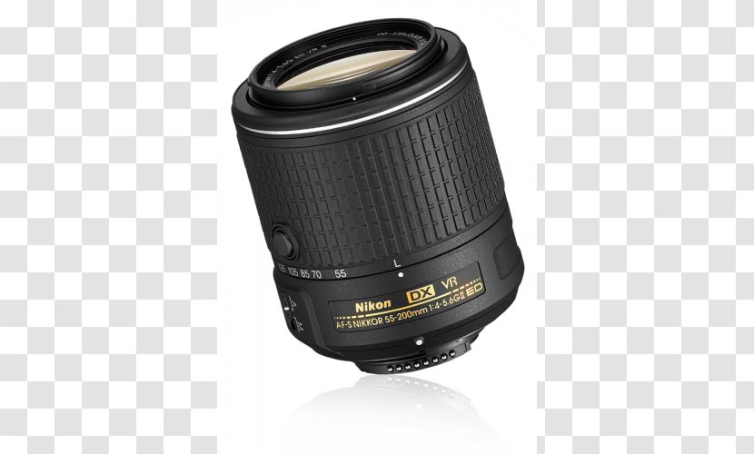 Nikon AF-S DX Nikkor 55-300mm F/4.5-5.6G ED VR Zoom-Nikkor 55-200mm F/4-5.6G Digital SLR 35mm F/1.8G Camera Lens - Mirrorless Interchangeablelens Transparent PNG