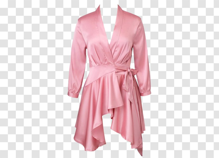 Dress Tea Gown Sleeve Casual Attire Satin - Frame Transparent PNG