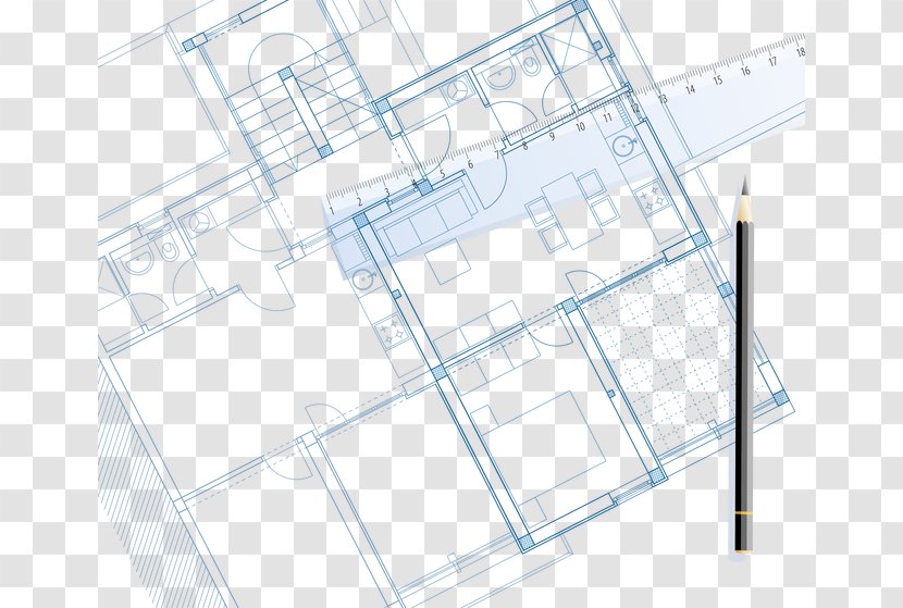 The Blueprint Architecture - House - Building Layout Transparent PNG