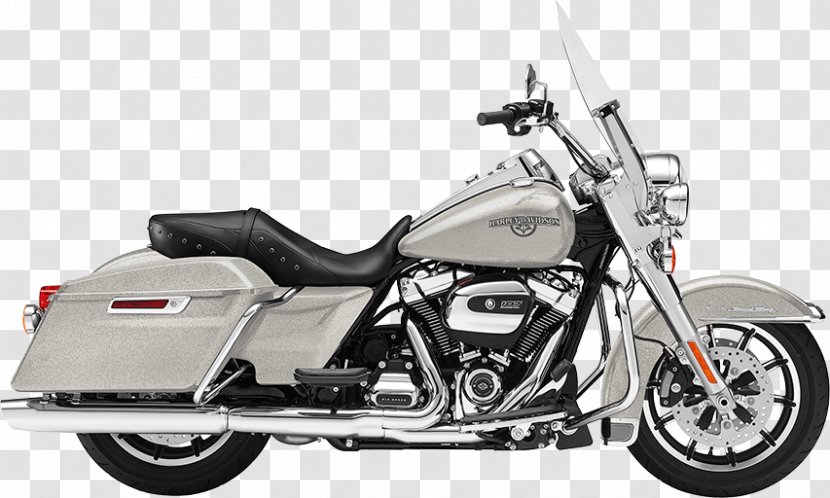 Harley-Davidson Road King Touring Motorcycle Milwaukee-Eight Engine Silver - Harleydavidson Transparent PNG