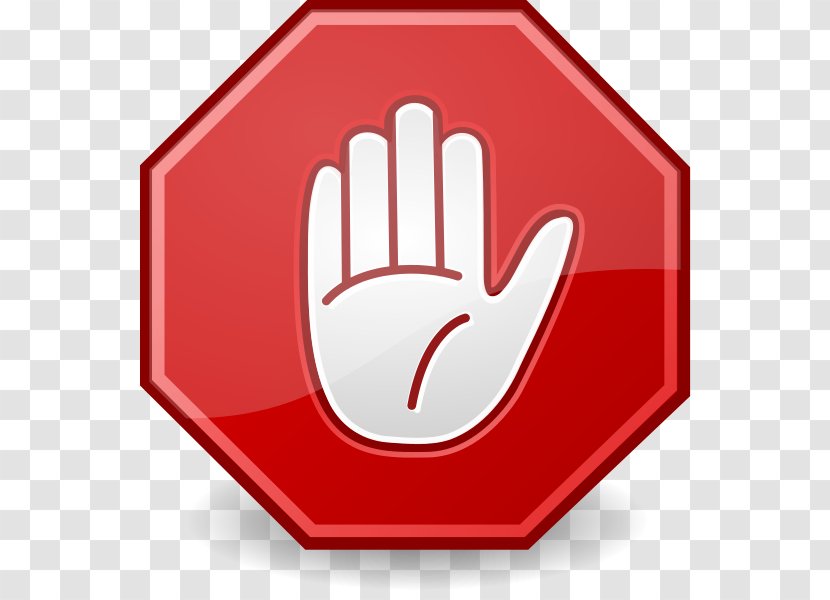 Stop Sign Hand Symbol Clip Art - Hand-painted Dialog Transparent PNG