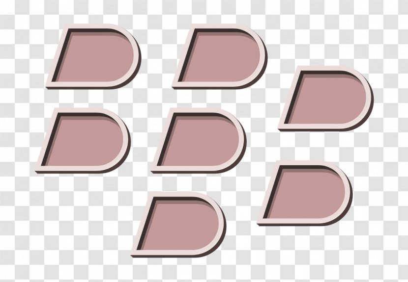 Blackberry Icon Logo Social - Peach - Material Property Cheek Transparent PNG