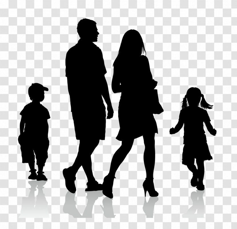 Silhouette Royalty-free Adult Illustration - Human - Vector Family Transparent PNG