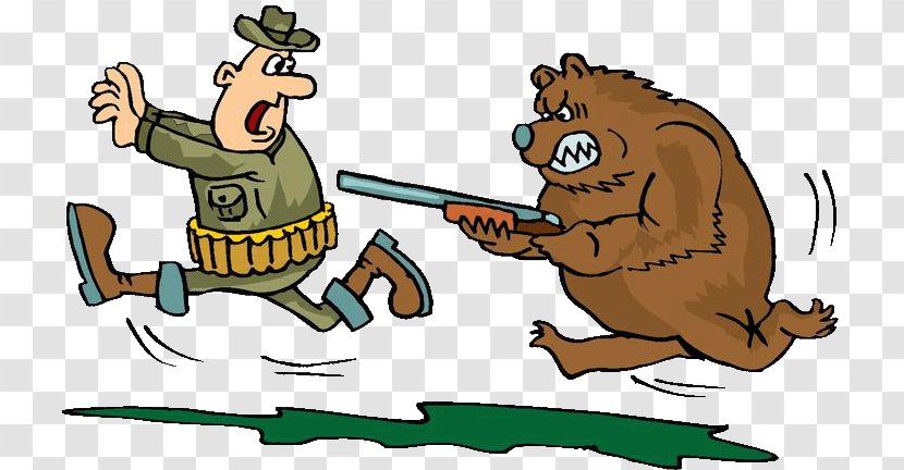 Bear Cartoon - Hunting - Animation Groundhog Transparent PNG