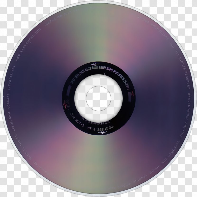 Compact Disc Yeezus Chicago Album Cover - Watercolor - KANYE Transparent PNG