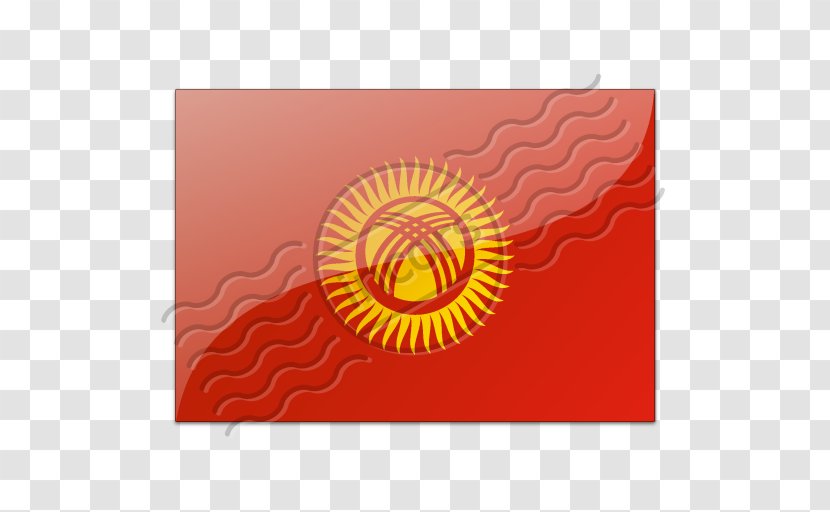 Flag Of Kyrgyzstan Jeti-Ögüz Rocks Color - Orange Transparent PNG