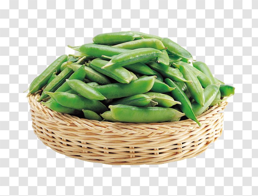 Pea Green Bean Vegetable Clip Art - Commodity - A Basket Of Peas Transparent PNG