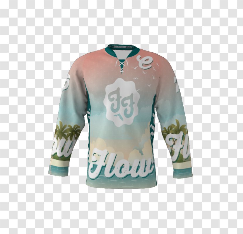 T-shirt Hockey Jersey Sleeve Ice - Light Flow Transparent PNG