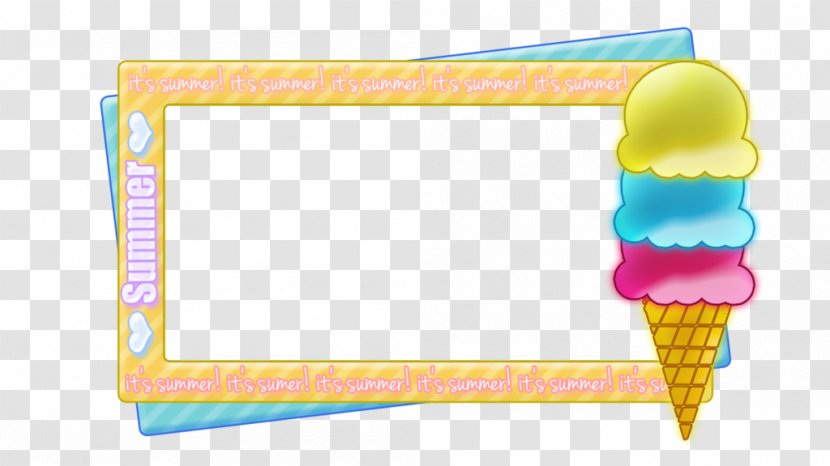 Ice Cream Cone Snow Chocolate - Sprinkles - Summer Borders Cliparts Transparent PNG