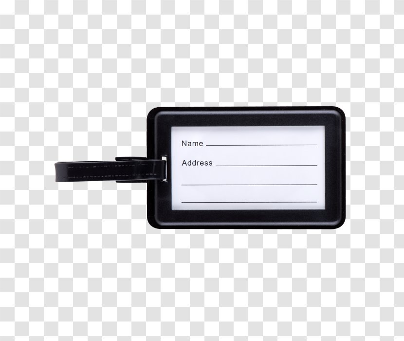 Poster Drawing Electronics - Luggage Tag Transparent PNG