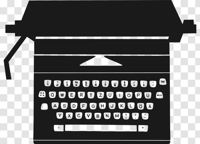 Typewriter Paper Drawing Clip Art - Office Supplies Transparent PNG