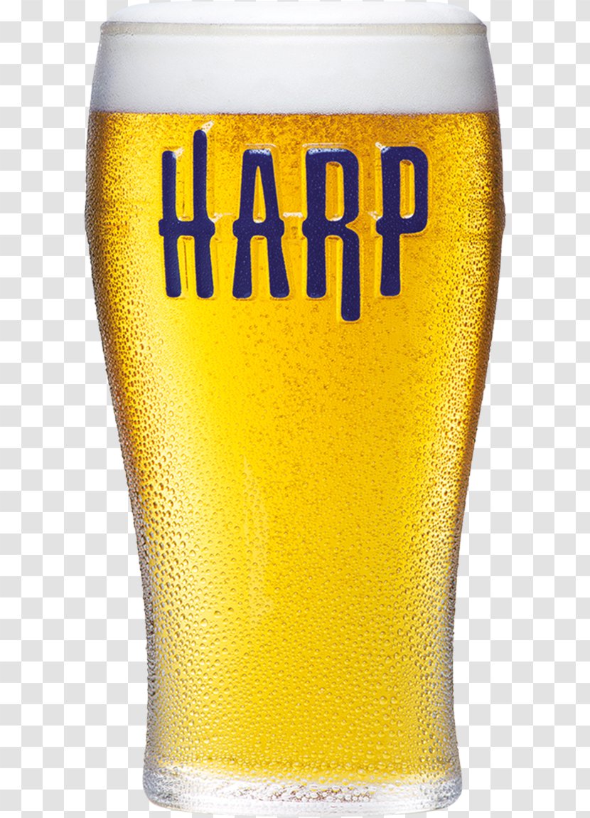 Harp Lager Wheat Beer Pint Glass Transparent PNG