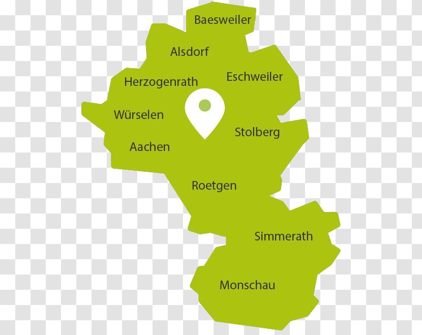 Aachen Districts Of Germany Administracja Cadastre Amt - Green - Kaiserdom Zu Transparent PNG