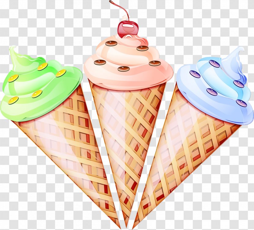 Ice Cream Cones - Frozen Dessert - Cuisine Dairy Transparent PNG