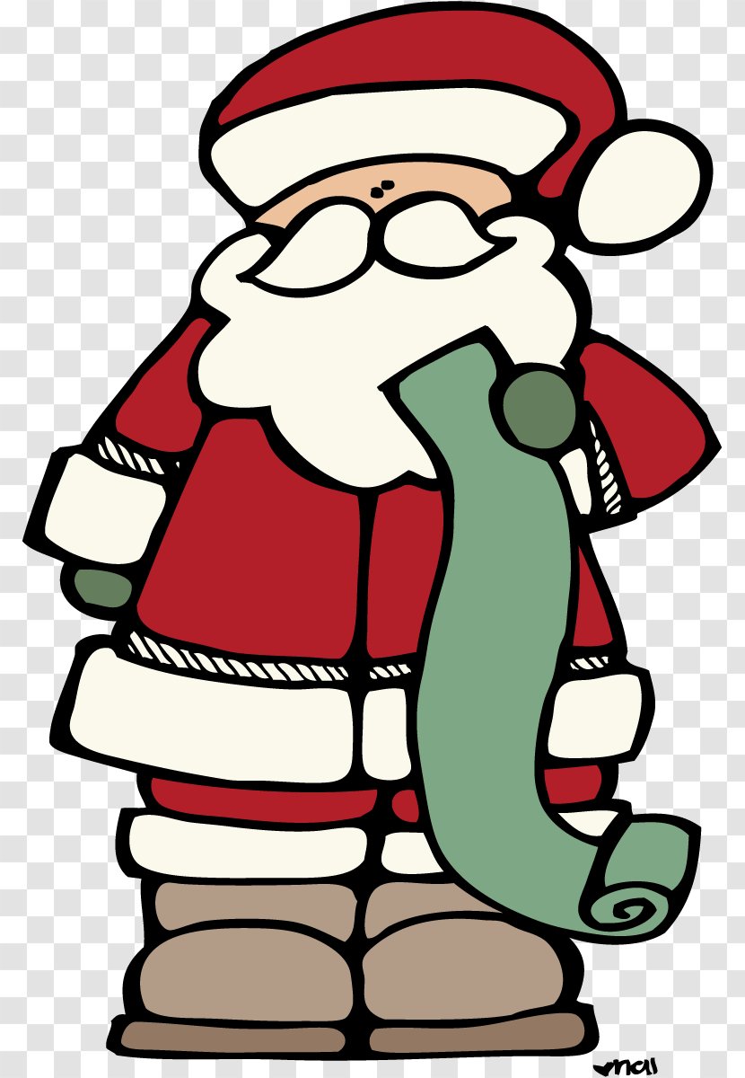Christmas Santa Claus Drawing Clip Art - December Clipart Transparent PNG
