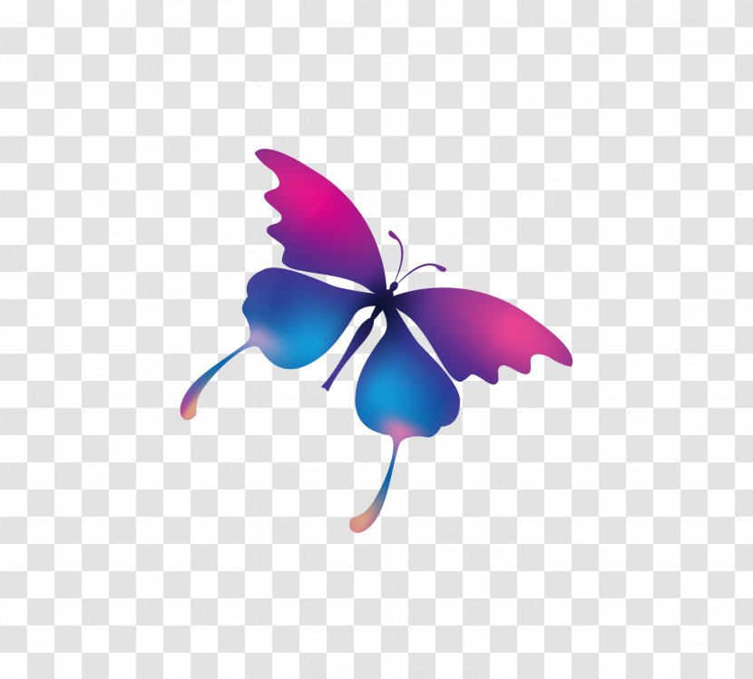 Nail Printer Digital Printing - Purple - Colorful Butterfly Transparent PNG