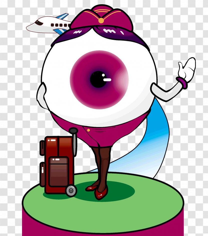 Eye Cartoon Near-sightedness Ophthalmology Glasses - Technology - Eyes Transparent PNG