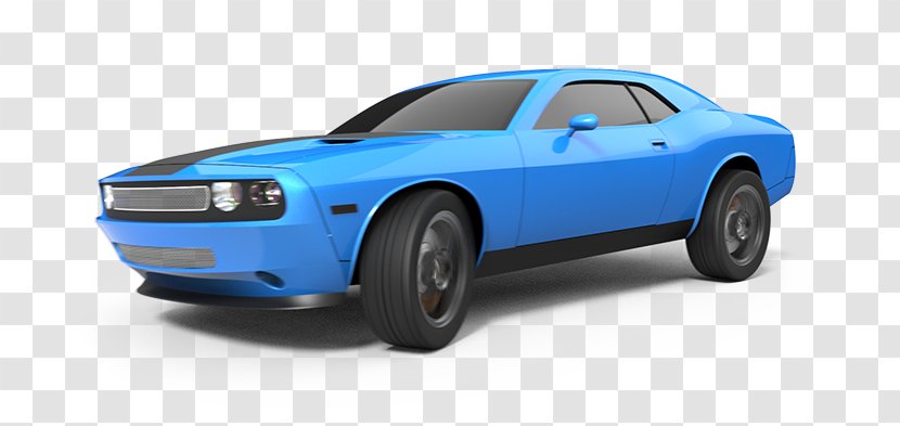 Dodge Challenger Motion Blur Animaatio Car 3D Rendering - 3d Transparent PNG