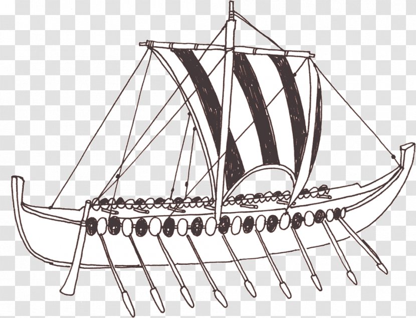 Longship Sailing Ship Galley Transparent PNG