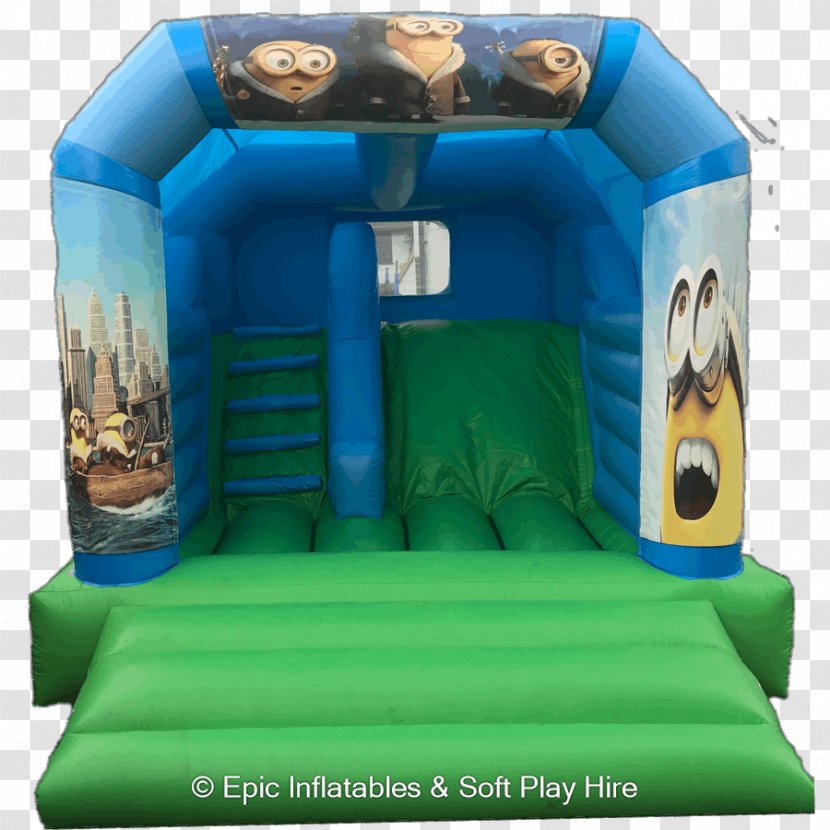 Inflatable Bouncers Playground Slide Minions YouTube - London Borough Of Lewisham - Castle Transparent PNG