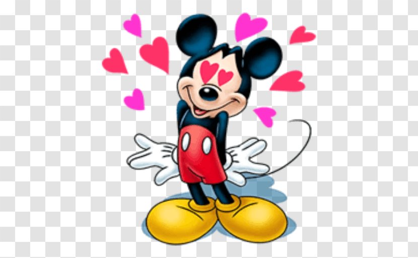 Mickey Mouse Minnie Sticker The Walt Disney Company - Heart Transparent PNG