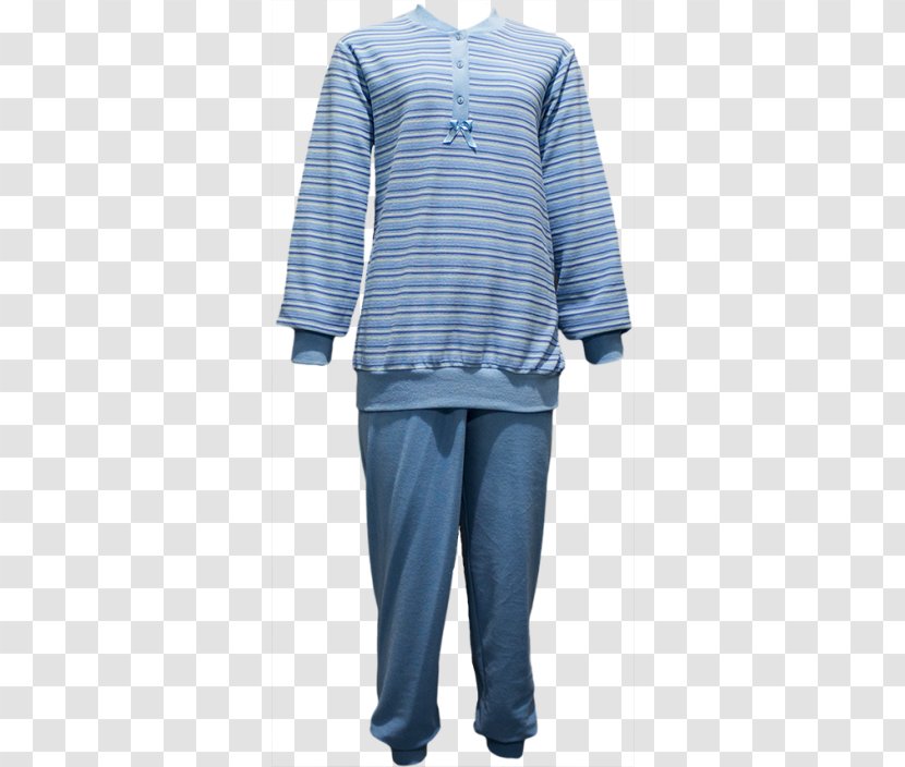 Pajamas Sleeve Nightshirt T-shirt Terrycloth - Velour Transparent PNG