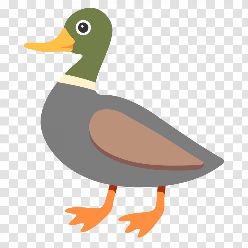 Mallard Duck Emojipedia Goose - Emoticon Transparent PNG