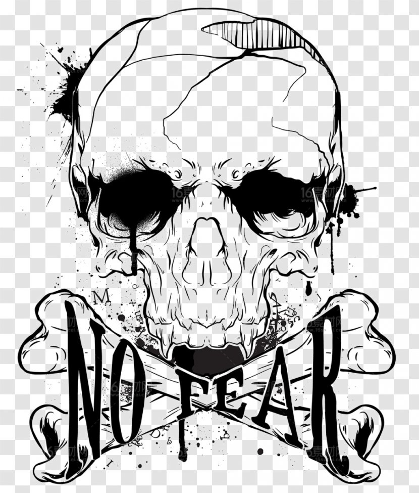 T-shirt Graphic Design - Automotive - Black Skull Transparent PNG