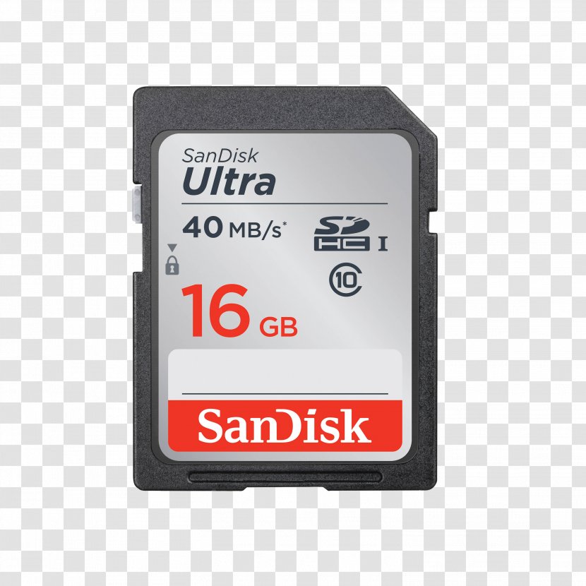 Flash Memory Cards Secure Digital SDHC SanDisk - Electronics - Warranty Card Transparent PNG