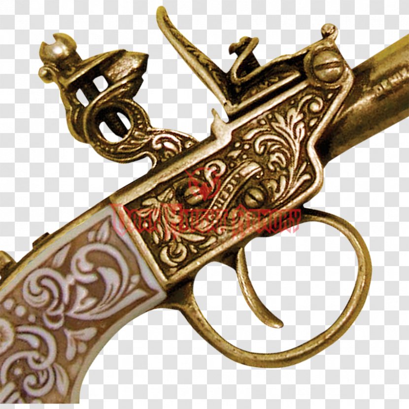 Firearm Pistol Weapon Flintlock Handgun - Cartoon Transparent PNG