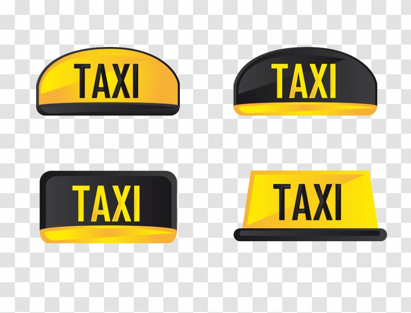 Taxi Yellow Cab Illustration - Text - Ceiling Painted Cartoon Logo Transparent PNG