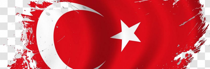 Flag Of Turkey Star And Crescent Moon - Earth Transparent PNG