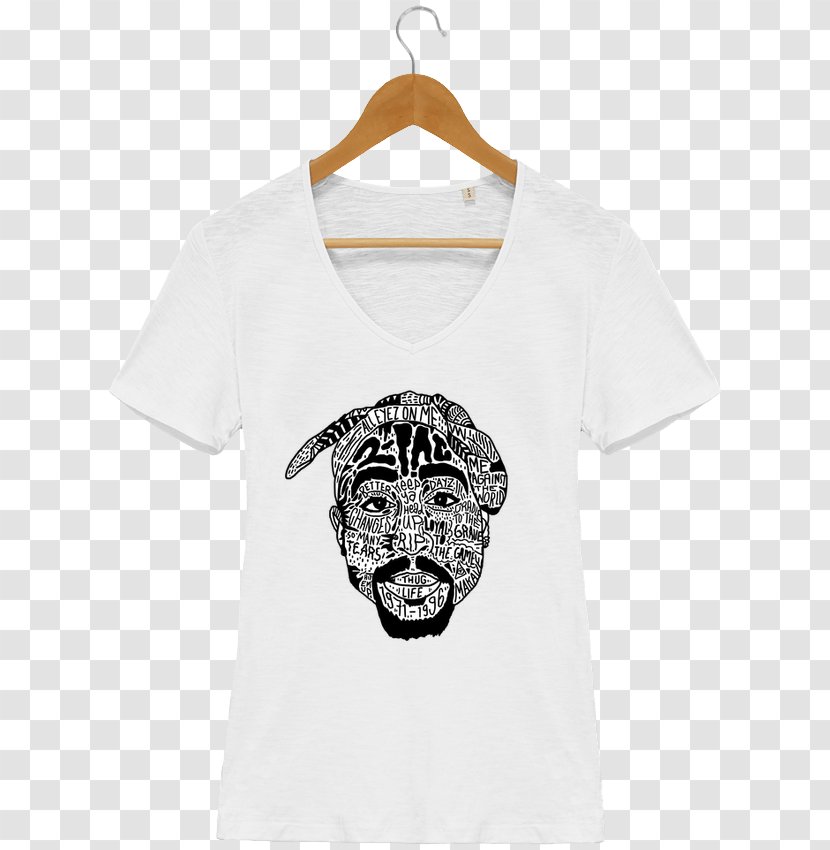 T-shirt Design Poster Gangsta Rap Best Of 2Pac - White Transparent PNG