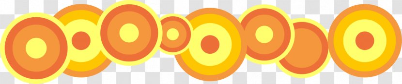 Orange Download Circle - Text Transparent PNG