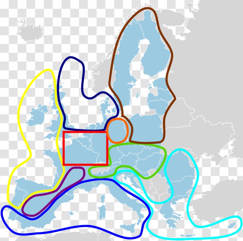 Member State Of The European Union Blank Map Germany - Watercolor Transparent PNG