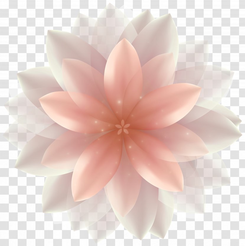 Pink Flowers Dahlia Clip Art - Stockxchng - Transparent Flower Cliparts Transparent PNG