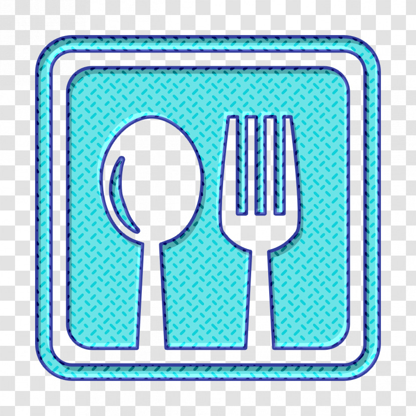 Restaurant Cutlery Symbol In A Square Icon Kitchen Icon Spoon Icon Transparent PNG