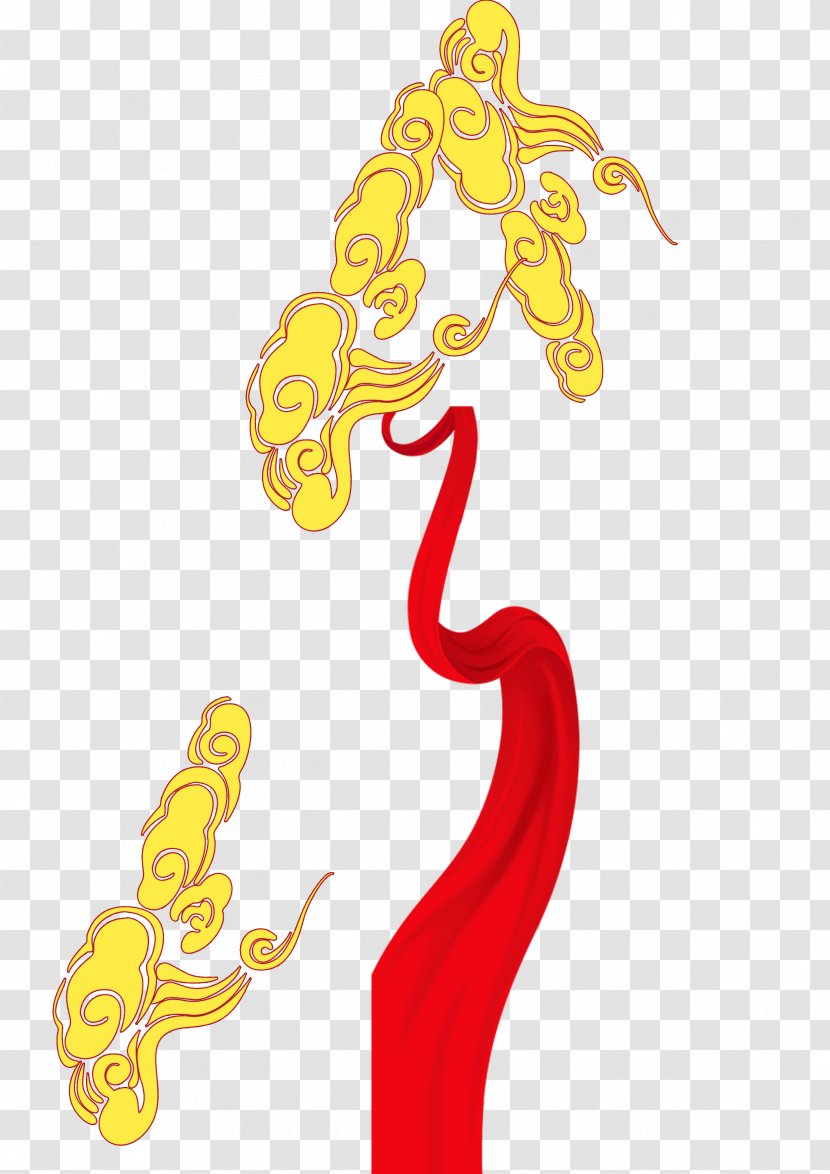 Red Ribbon - Fictional Character - Clouds Transparent PNG