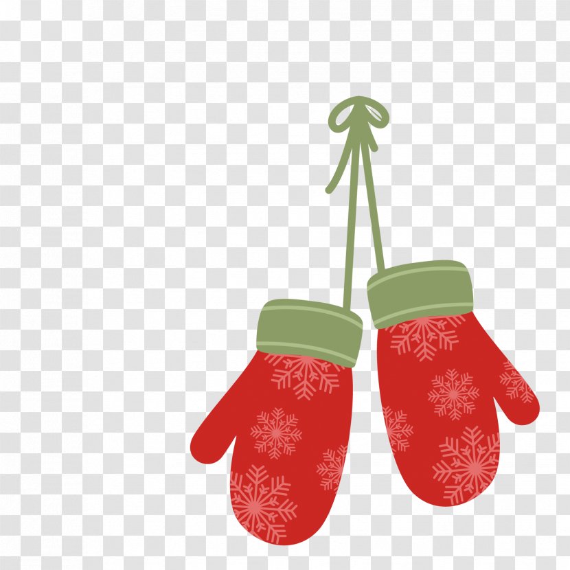 Christmas Glove Euclidean Vector - Fruit - Gloves Transparent PNG