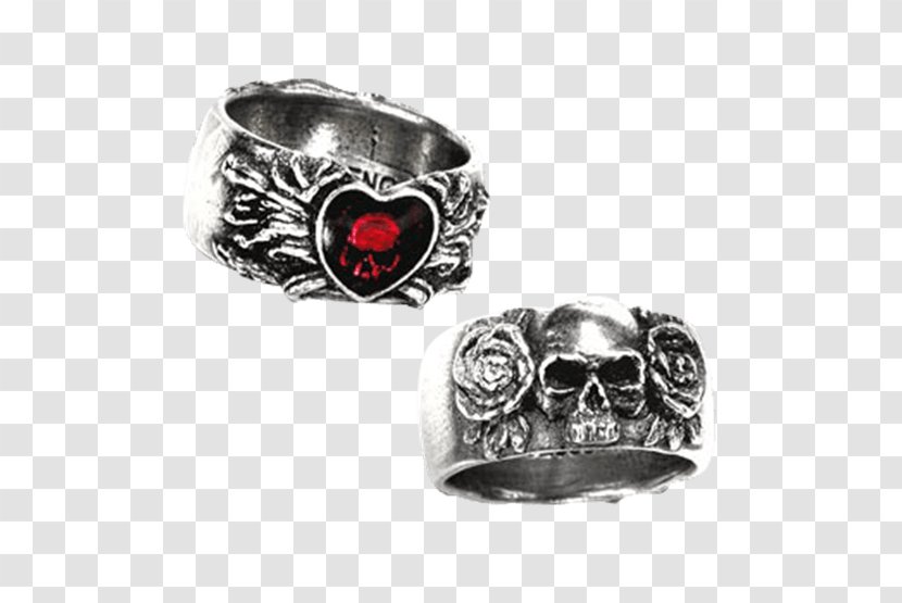 Ring Jewellery Steampunk Silver Broken Heart - Platinum Transparent PNG