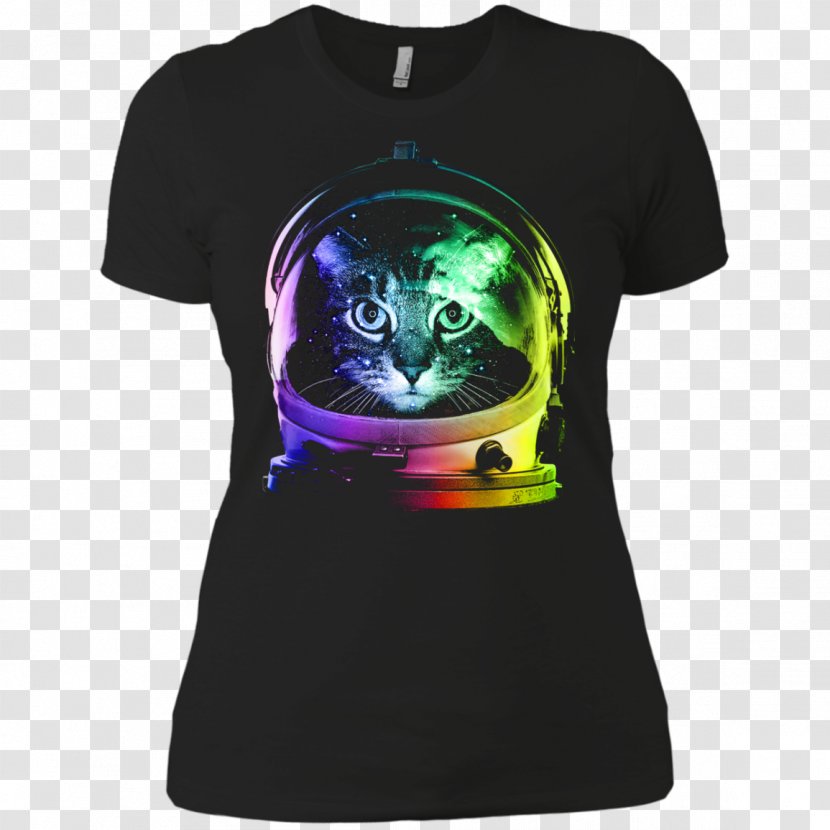 Long-sleeved T-shirt Hoodie Cat - Longsleeved Tshirt Transparent PNG