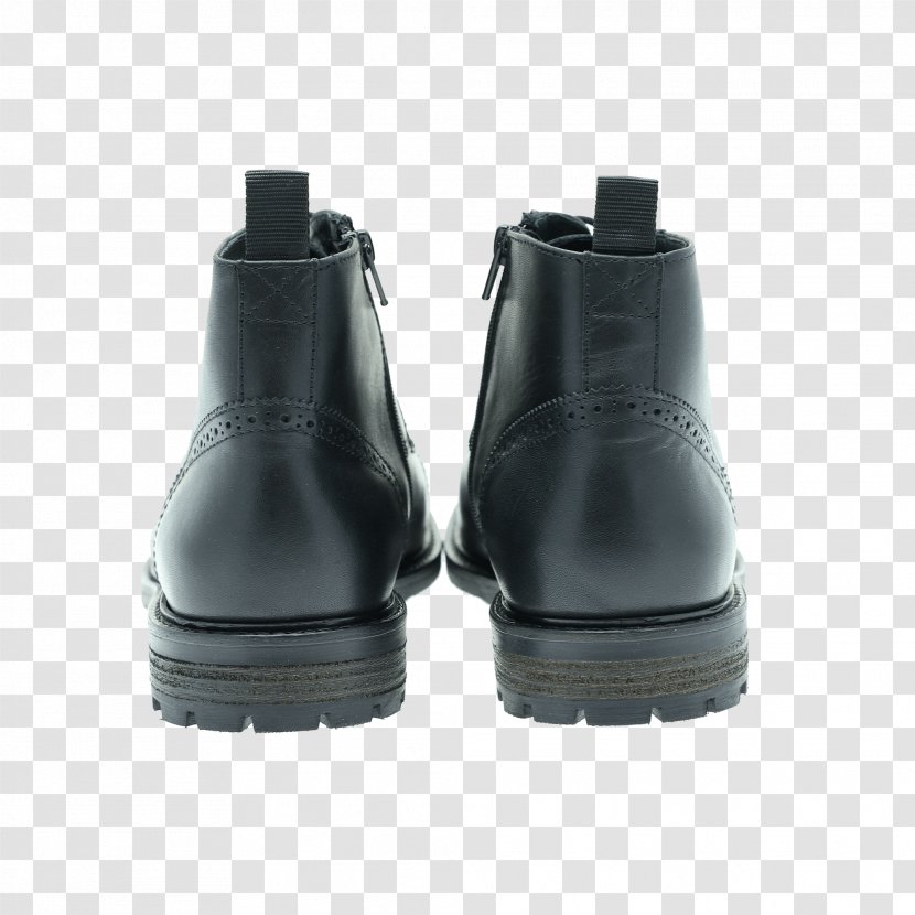 Boot Zipper Shoe Leather Black - Work Boots Transparent PNG